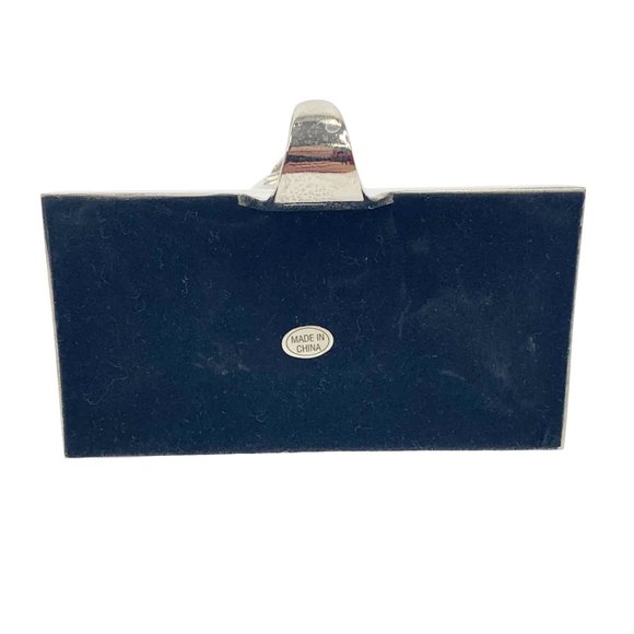 *SOLD* Nutcracker Christmas Stocking Hanger Hook Holder Fireplace Mantel Silver - Picture 8 of 9